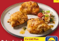 Pulpe de pui dezosate cu piele de la pui hrăniți cu 70% porumb per 100 g