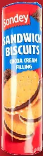 SONDEY Biscuiți sandwich cremă cacao 500g