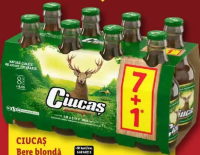 CIUCAȘ Bere blondă (7+1) x 0,33 L