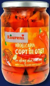 RÂURENI Ardei capia copți, în oțet 720 g