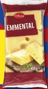 Milbona Brânză Emmental 400 g