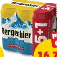 BERGENBIER BERE BLONDĂ 5% alcool 5+1 x 500 ml