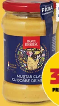 HANUL BOIERESC MUȘTAR CU BOABE 300 g