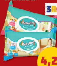 Bebeling Șervețele umede pentru copii diverse sortimente 80 buc.