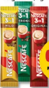 Nescafé 3in1 Băutură Instant mild 15 g / strong 14 g / original 15,5 g