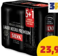 SILVA BERE NEAGRĂ 7% alcool 5+1 x 500 ml