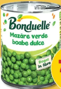 BONDUELLE MAZĂRE VERDE BOABE dulce, 800 g