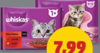 Whiskas Hrană Umedă Pisici diverse sortimente 4 x 85 g