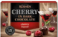 Roshen Praline cu lichior de cireșe & ciocolată neagră 155g