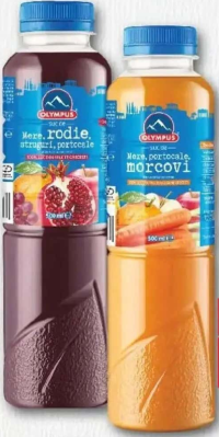 OLYMPUS Suc portocala&morcov/rodie&struguri 500 ml