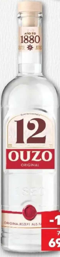 OUZO 12 Băutură alcoolică 38% alcool 0,7 l