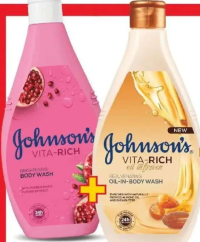 Johnson's Vita-Rich Gel de duș diverse sortimente 400 ml