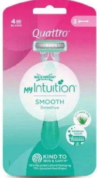 Wilkinson Quattro Aparate de ras pentru femei cu 4 lame sensitive 3 buc
