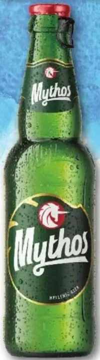 MYTHOS Bere blondă 5% alcool 0,33 l