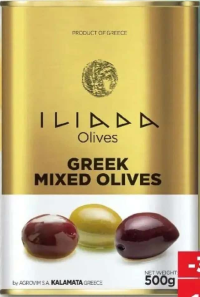 ILIADA Mix măsline kalamata și verzi 500 g