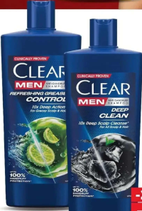 CLEAR MEN Șampon deep clean / cool sport menthol / refreshing grease control 610 ml