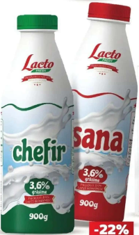 Lacto Fresh Chefir / Sana 3,6% grăsime 900 g
