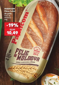 PANIFCOM Pâine f.albă de grâu Felie de Moldova 1 kg