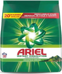 Ariel Detergent pudră pentru rufe mountain spring 20 de utilizări 1,3 kg