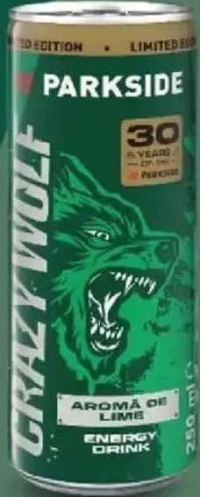 CRAZY WOLF PARKSIDE Băutură energizantă lime 0,25 l