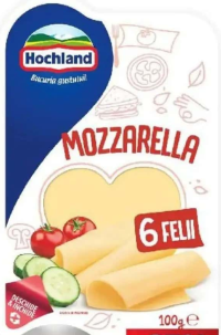 Hochland Mozzarella felii 21% grăsime 100 g