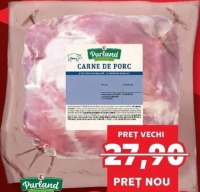 Purland Ceafă de porc fără os bucată vacuum kg