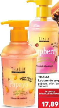 THALIA Loțiune de corp papaya / măr / zmeură 250 ml