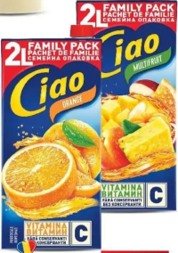 CIAO Băutură răcoritoare necarbogazoasă diverse sortimente 2 l