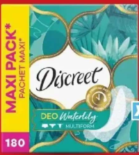 DISCREET Absorbante pentru protecție zilnică waterlily 180 buc