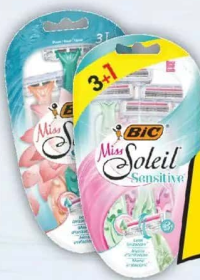 Bic Miss Soleil Sensitive Aparat de ras Aqua cu 3 lame, 3 buc./3+1 buc.