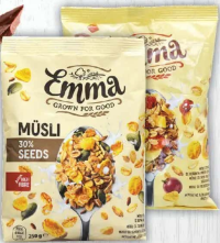 EMMA Musli cu 30% fructe deshidratate/30% semințe 250g