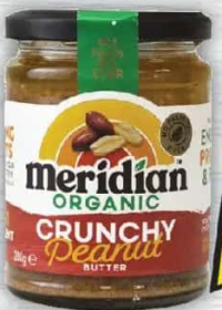 MERIDIAN ECO UNT BIO DE ARAHIDE, CROCANT, 280G