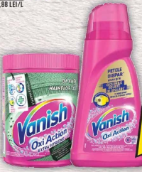 Vanish Extra Hygiene pudră pentru îndepărtat pete 423g / Soluție pentru îndepărtat pete Pink/White 1