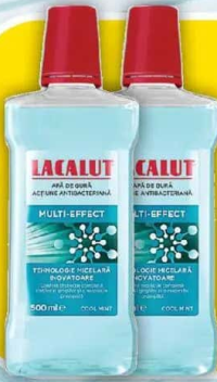 Lacalut Apă de gură, multi-effect cool mint, 500ml