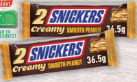 Snickers Baton de ciocolată cu nuga, caramel și pastă de arahide 36.5g