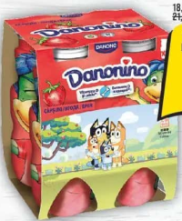 DANONINO IAURT DE BĂUT CU AROMĂ DE CĂPȘUNI, 4X100G