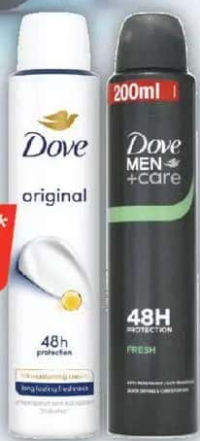 Dove Deodorant spray, diverse sortimente, 200ml