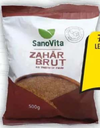 SANO VITA ZAHĂR BRUT DIN TRESTIE DE ZAHĂR, 500G