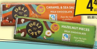 Delicata Ciocolată cu lapte & alune de pădure / caramel & sare 50g