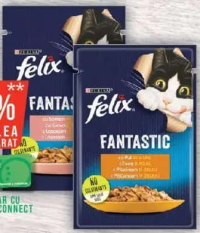Felix Fantastic Hrană umedă pentru pisici diverse sortimente 85g