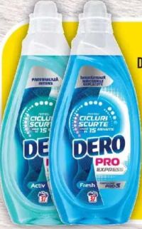 Dero Detergent lichid Pro Express Activ/Color/Fresh 37 sp. 1.48L