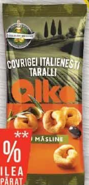 Alka Covrigei Italienești cu măsline / Taralli 100g