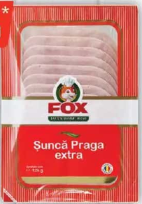 FOX Șuncă Praga, Extra, 125g
