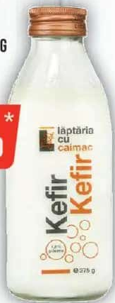 LĂPTĂRIA CU CAIMAC Kefir, 1.6% grăsime, 375g