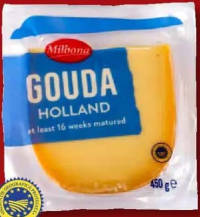 MILBONA Brânză Gouda Holland I.G.P. maturată 450 g