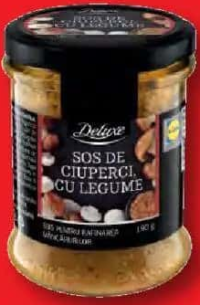 DELUXE Sos de ciuperci legume / trufe / hribi 190 g