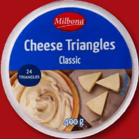 MILBONA Brânză topită triunghiuri 24 de bucăți 400 g
