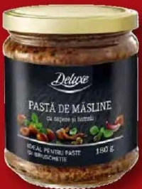 DELUXE Pastă de măsline cu capere și anșoa 180 g