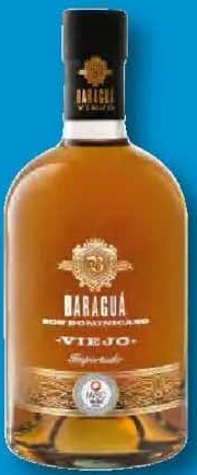 BARAGUÁ Rom Republica Dominicană alc. 38% vol. 0,7 L