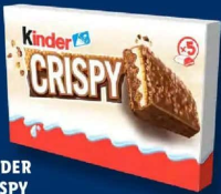 KINDER CRISPY Baton crocant cu înveliș de ciocolată 5 x 34 g